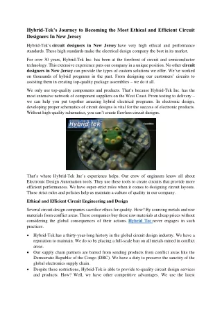 hybrid tek s journey to becoming the most ethical