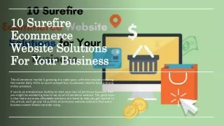 10 surefire ecommerce website solutions for your business