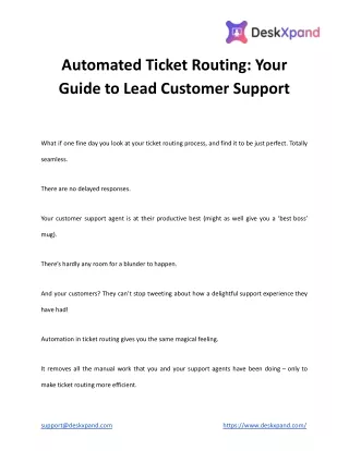 Automated Ticket Routing_ Your Guide to Lead Customer Support