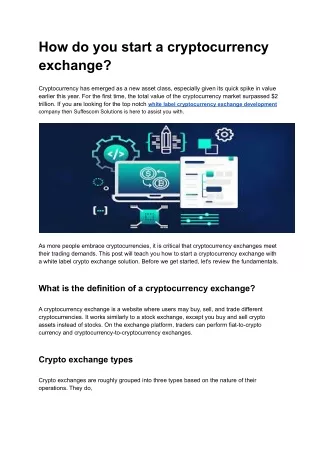 how do you start a cryptocurrency exchange