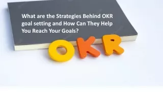 what are the strategies behind okr goal setting