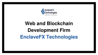 Web and Blockchain Development Firm | EnclaveFX Technologies