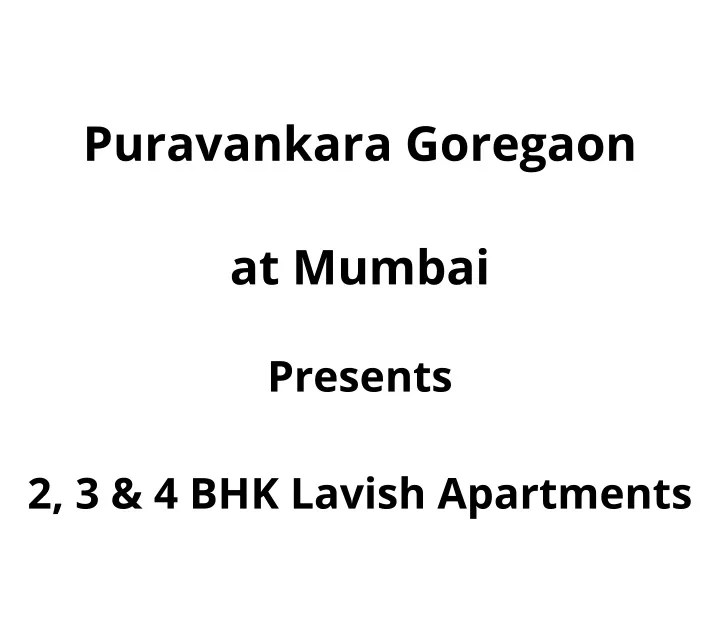 puravankara goregaon