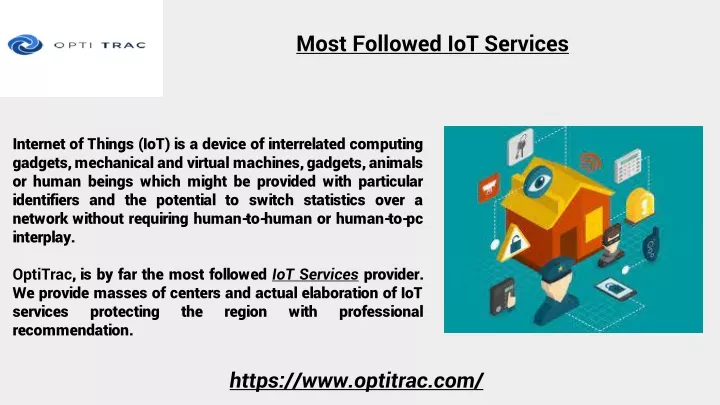 most followed iot services