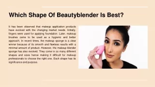 which shape of beautyblender is best