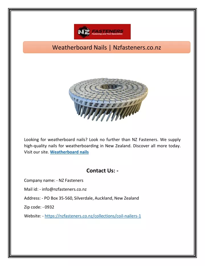 weatherboard nails nzfasteners co nz