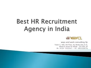 Best HR Recruitment Agency in India