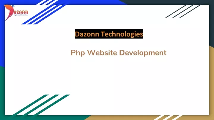 php website development