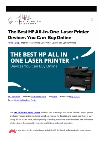 Best HP All-In-One Laser Printer Devices