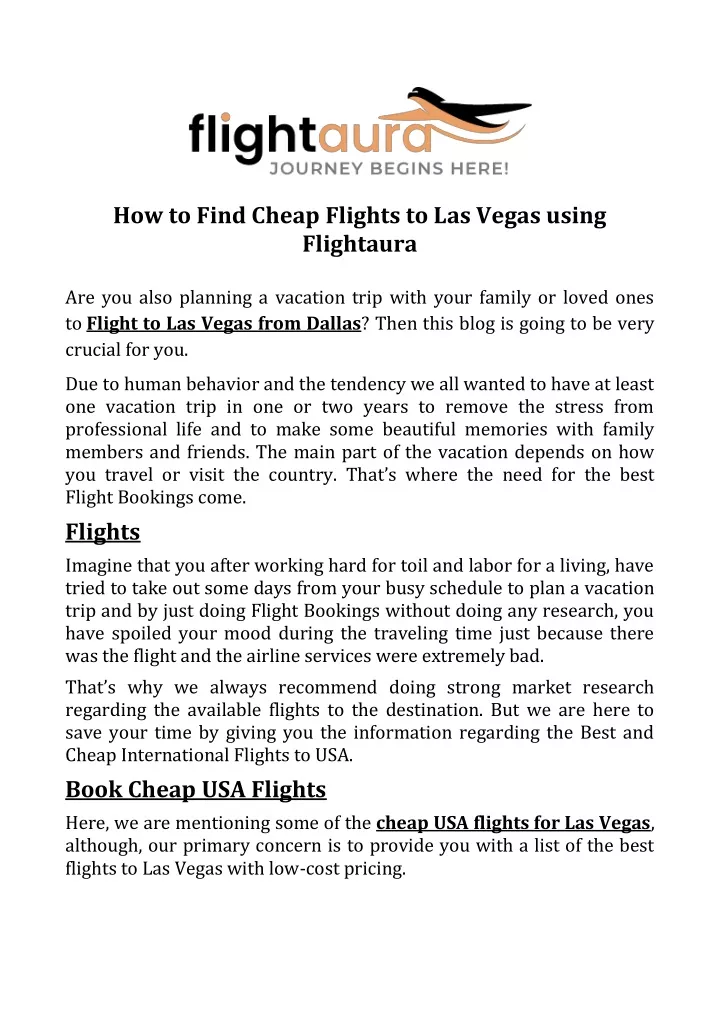 how to find cheap flights to las vegas using