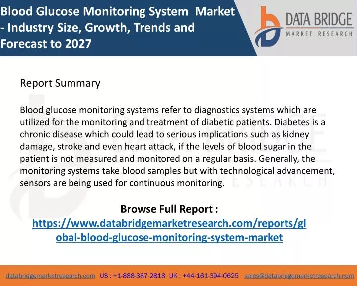 blood glucose monitoring system market industry
