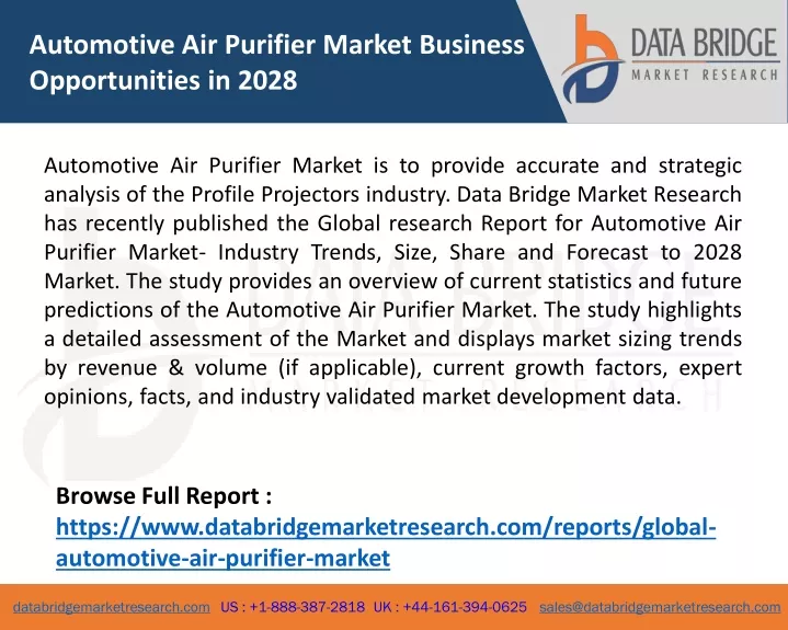 automotive air purifier market business