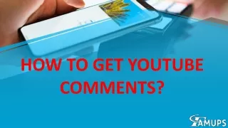 how to get youtube comments