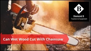 Can Wet Wood Cut With Chainsaw