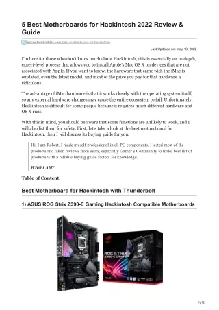 5 Best Motherboards for Hackintosh 2022 Review amp Guide
