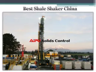 best shale shaker china