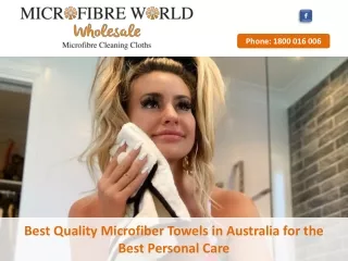 Best Quality Microfiber Towels in Australia for the Best Personal Care