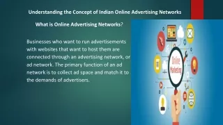 Understanding the Concept of Indian Online Advertising Networks
