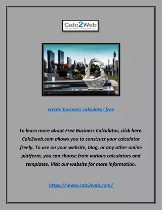 create business calculator free