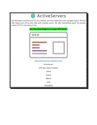 Are You Searching For A Linux VPS Server