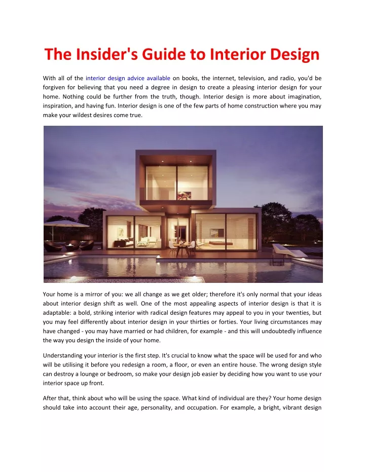 the insider s guide to interior design