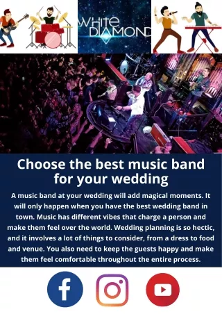 Choose the best music band for your wedding