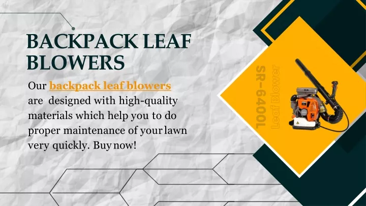 backpack leaf blowers