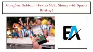 complete guide on how to make money with sports betting