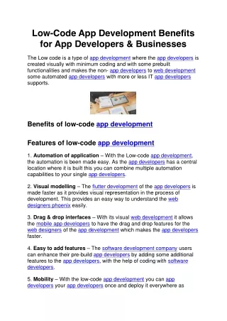 Low-Code App Development Benefits for App Developers & Businesses (2) (1)