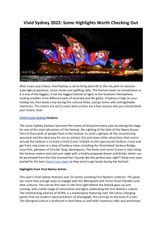 Vivid Sydney 2022 Some Highlights Worth Checking Out
