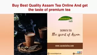 Buy Best Quality Assam Tea Online And get the taste of premium tea 
