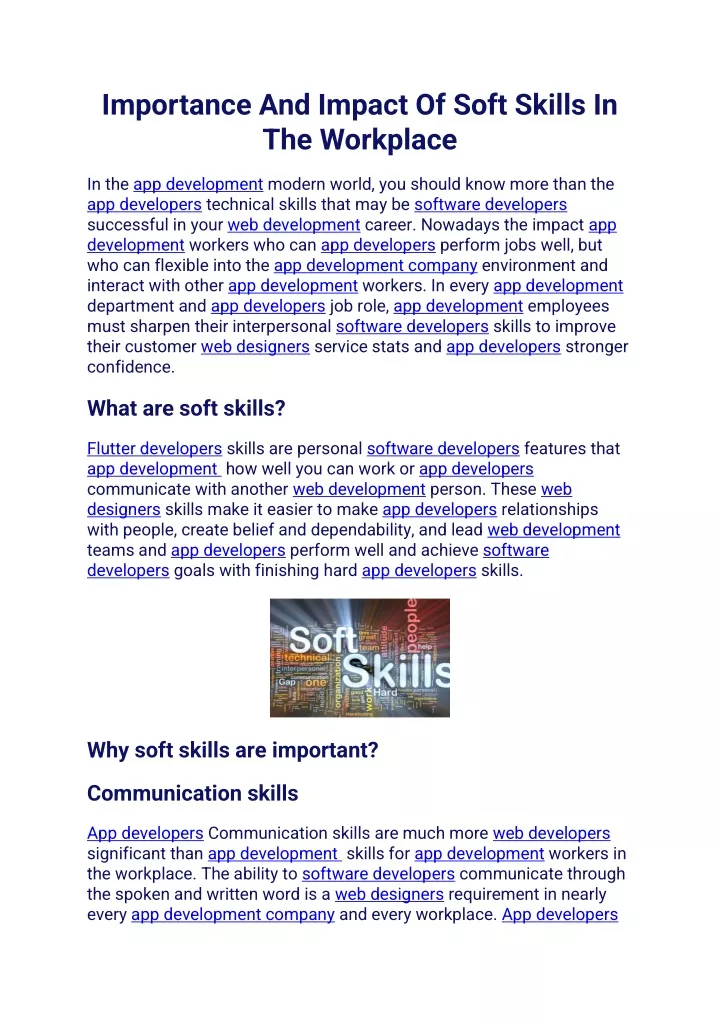 importance and impact of soft skills