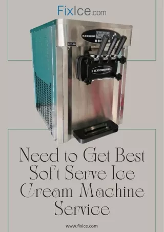 need to get best soft serve ice cream machine