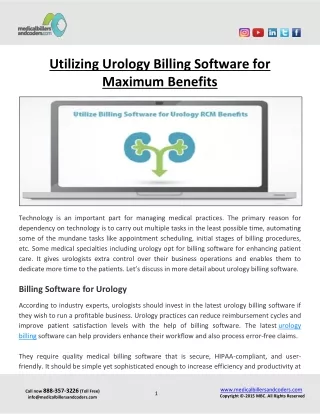utilizing urology billing software for maximum