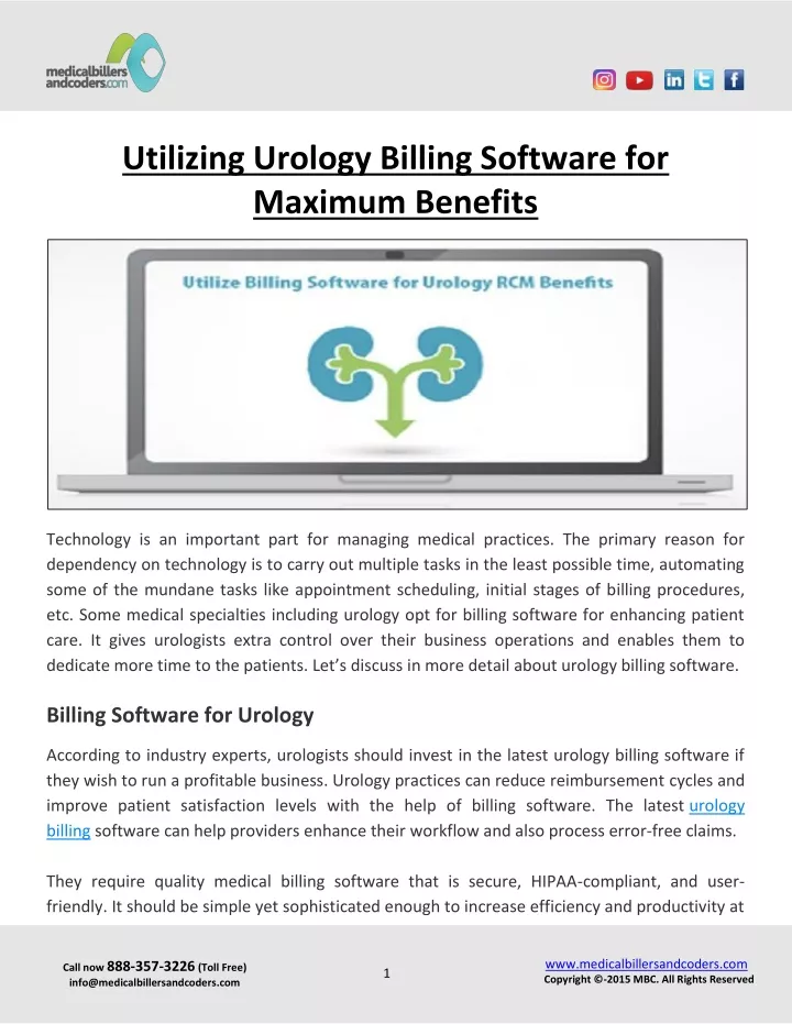 utilizing urology billing software for maximum