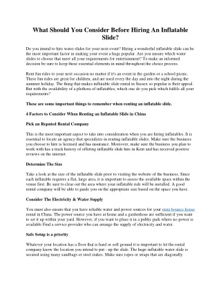 what should you consider before hiring