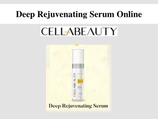 Deep Rejuvenating Serum Online
