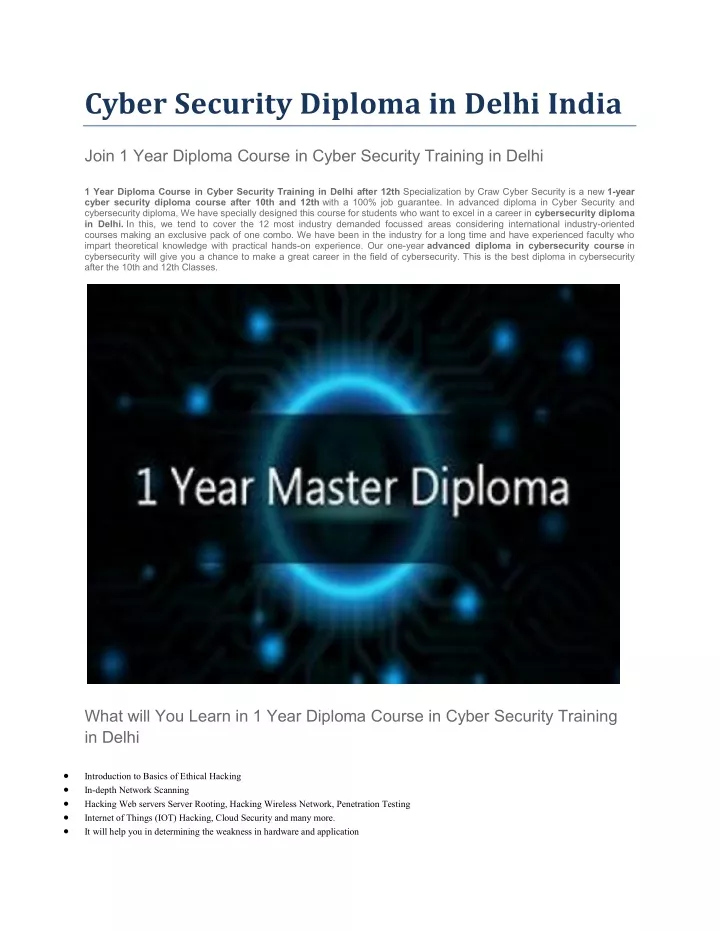 ppt-cyber-security-diploma-in-delhi-india-powerpoint-presentation