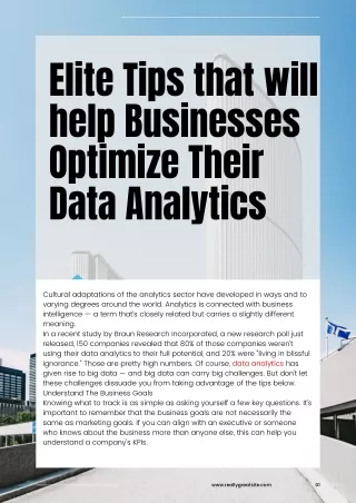 elite tips that will help businesses optimize