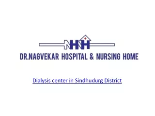 Dialysis center in Sindhudurg District