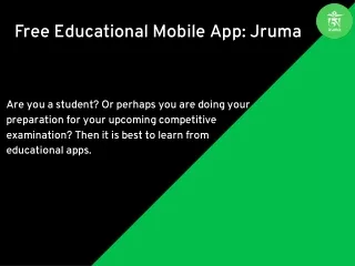 Free Educational Mobile App : Jruma
