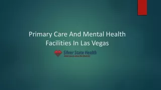 Primary Care And Mental Health Facilities In Las Vegas