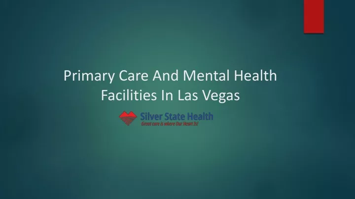 primary care and mental health facilities in las vegas