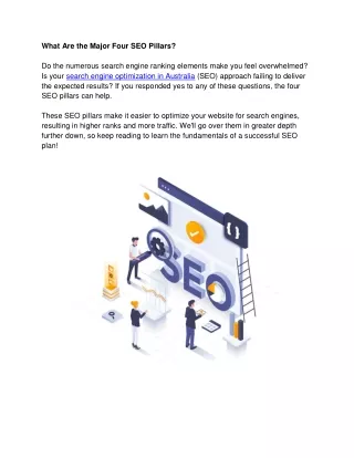What Are the Major Four SEO Pillars