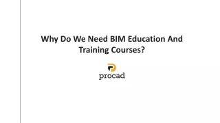 Why Do We Need BIM Education And Training Courses