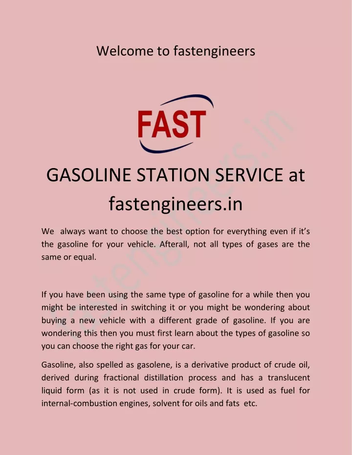 welcome to fastengineers