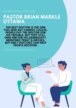 Let's talk illnesses of the mind | Pastor Brian Markle Ottawa