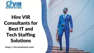 Hire VIR Consultants for Best IT and Tech Staffing Solutions