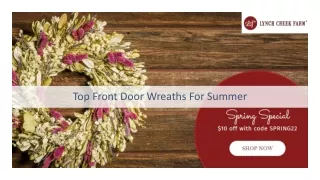 Top Front Door Wreaths Ideas For Summer