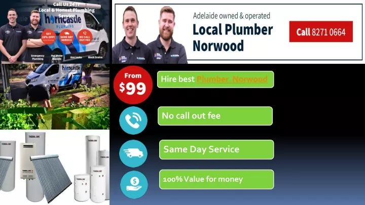 hire best plumber norwood